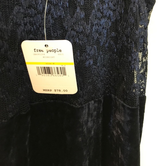 NWT Free People velvet dress - Picture 4 of 4